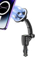 MagSafe Car Mount Cigarette Lighter, Dual USB Charger, Magnetic Phone Holder for iPhone 16/15/14/13/12