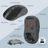 MARVO Wireless Keyboard and Mouse Combo, 2.4G Ergonomic Computer Keyboard with Phone Tablet Holder, Silent Mouse (Grey)