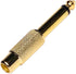 6.35mm 1/4" TS Plug to RCA Female Jack Adapter Connector - 10 Pack, Gold-Plated Mono Male to RCA Female