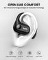 Open Ear Bluetooth 5.3 Headphones, 30H Playback, Lightweight Wireless Earbuds with Ear-Hook for Running, Black