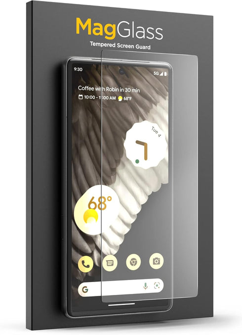 Magglass Matte Finish Screen Protector for Google Pixel 7A - Anti Glare Tempered Glass, Resists Oil & Fingerprints.