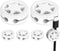 Generic Cable Holder Clips Double Slot Car Tire Shape, Portable, Desk Computer Phone,