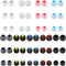 Zijipjy Earbuds Replacement Tips 54Pcs Silicone Earbuds Cap Replacement Pieces Earbud Covers Headphone