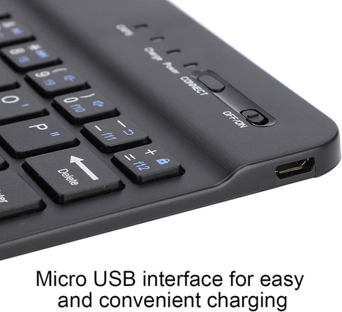 Zyyini Bluetooth Keyboard, 7inch Bluetooth Keyboard for Tablet, Mobile Phone, PC, Compatible for Windows for Android for iOS