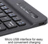 Zyyini Bluetooth Keyboard, 7inch Bluetooth Keyboard for Tablet, Mobile Phone, PC, Compatible for Windows for Android for iOS