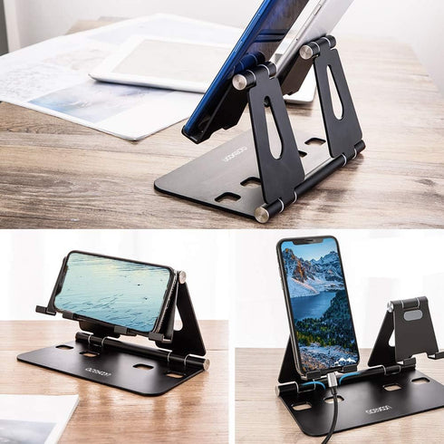 aceyoon 2 Adjustable Tablet Stand, iPad/Cell Phone Holder for Desk, Aluminum Alloy Stand Holder for Phones or a