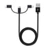 BoxWave 32GB MP3 (1.8 3-in-1 Cable Compatible with RIJAHO Player in) - AllCharge Cable - Jet Black