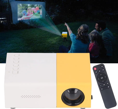 Mini Portable Projector, Digital Movie Projector, 24-60in Large Screen, 1920x1080 Resolution, Smart Video Projector for