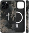 flewfun Magnetic for iPhone 15 Case Christian Cross Camo Phone Case, Shockproof Slim
