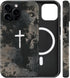 flewfun Magnetic for iPhone 15 Case Christian Cross Camo Phone Case, Shockproof Slim