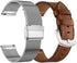 YEEJOK Vivoactive 5 Bands, 20mm Mesh Metal Watch Bands & Genuine Leather Strap for Garmin Venu Sq/Venu 2
