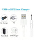FARSEOMIX 2.5mm 2.7ft 2 Pack DC Charging Cable, Vibrators Charger Cord, Fast USB DC Charger Cable Replacement Charging