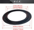 Fielect 4Pcs Foam Speaker Edge Surround Rings Replacement Kit, 4.5inch/115mm, Black for Speaker Repair or DIY