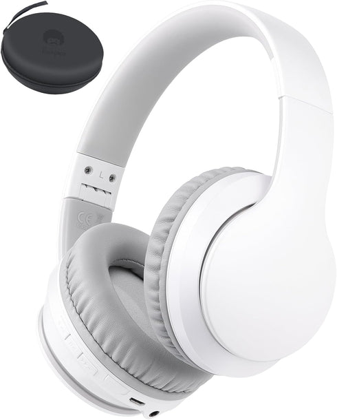 rockpapa E7 Over Ear Wireless Bluetooth Headphones with Mic, Travel Case, Foldable Wired/Wireless for Kids