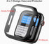 Haojavo 5 Pack Case with Tempered Glass Screen Protector for Apple Watch Series 9 8 7 41mm, Slim Fit Cover