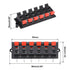 uxcell 12pcs 12 Way Jack Socket Spring Push Release Connector Speaker Terminal Strip Block