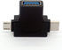 2in1 Micro USB 3.0 and 2.0 Type C OTG Adapter, USB-C Male to USB-A 3.0 Female Converter for Android Devices