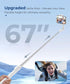 Fuloview 67 Selfie Stick, Phone Tripod with Wireless Remote Control, Portable Selfie Stick Tripod for Photograph, Live