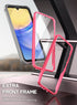Poetic Guardian Samsung Galaxy A15 5G Case (2024), Built-in Camera Stand, Full Body Shockproof, Pink/Clear