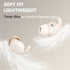6H Invisible Sleep Earbuds, Bluetooth, Noise Reduction, Touch Control, Playtime, Timer, Music and Sleep Mode, Sleeping