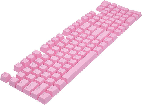 Granvela Keycaps, 104 Keys ABS Keycap Set for Mechanical Keyboards, ANSI US-Layout, Light Pink for RGB