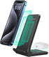 2 in 1 Wireless Charger, Foldable 20W Fast Charging Stand for iPhone 15/14/13/12/X and AirPods, Dual Phone Station
