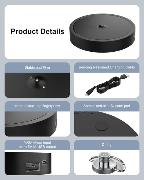 Charging Dock Compatible with Ultimate Ears Boom 3, MEGABOOM 3, Blast & MEGABLAST Portable Waterproof Bluetooth Speaker
