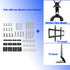 Universal TV Mount Screw Kit, Includes M4, M5, M6 Screws, Washers and Spacers, Stainless Steel, Compatible with VESA