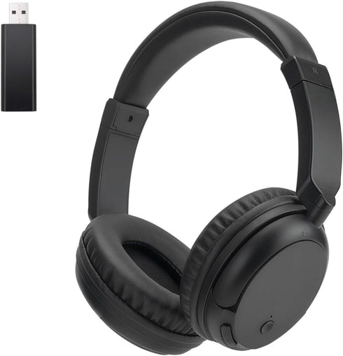 Wireless Premium Bluetooth Over Ear Headphones for TV, PC, FM Radio, Lightweight Adjustable Headset for All Ages