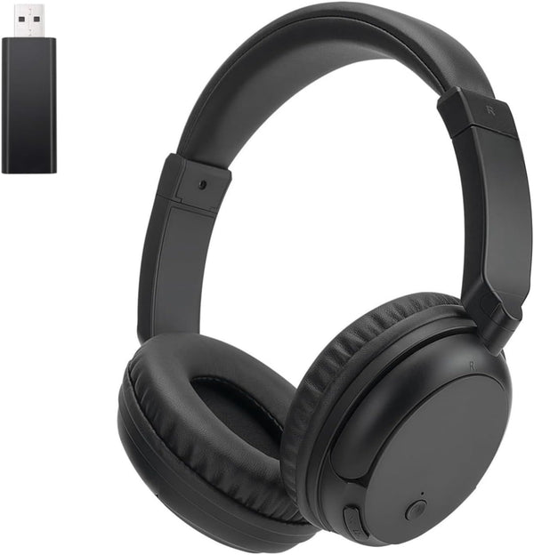 Wireless Premium Bluetooth Over Ear Headphones for TV, PC, FM Radio, Lightweight Adjustable Headset for All Ages