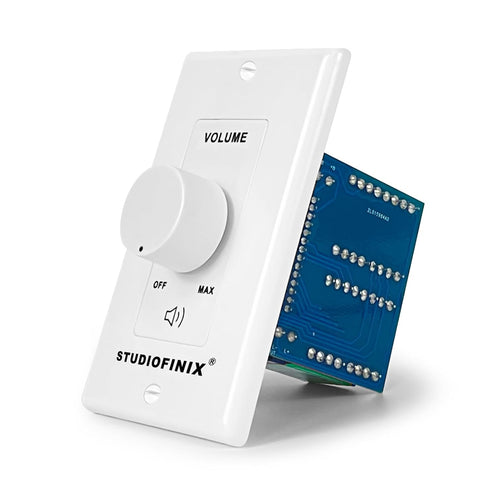 STUDIOFINIX 100W in Wall Volume Control Knob Matching Impedance - Home Audio