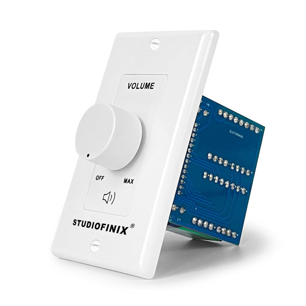 STUDIOFINIX 100W in Wall Volume Control Knob Matching Impedance - Home Audio