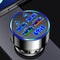 6-in-1 Multi-Port Car Charger with Voltage Detection, 2PD+3USB+QC3.0 Fast Charge Adapter for iPhone, Android, Samsung