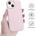 AOTESIER Shockproof Liquid Silicone Case for iPhone 13 Mini, Full Body Drop Protection 5.4 inch Slim Thin Cover, Ice