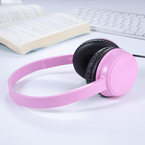 Gaosen 2 Pack Headset, 3.5mm (GS30, 2Mixed) Wired Headphones for Classroom School Kids, Durable Students On-Ear Swivel