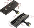 Hersmay 120mm 3/8" 1/4" Arca-Swiss Quick Release Plate with QR Clamp Adapter with Screw Hole Compatible for Camera