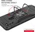 Samsung A11 Phone Case with Screen Protector, Hard Rubber Bumper with 360° Rotation Ring Kickstand