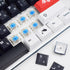 MOLGRIA Black and White Keycaps, 129 Set SuMi PBT Cherry Profile, Custom Japanese Font Keycaps for Gateron Kailh Cherry