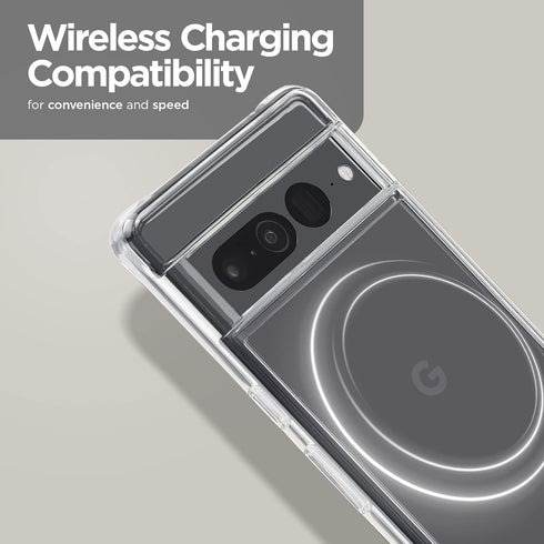 Case-Mate Tough Series Google Pixel 7 Pro Case (Clear) - 10FT Drop Protection, Wireless Charging Compatible