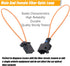 KHGUZ 2PCS Car Fiber Optic Loop, Vehicle Female and Male Fiber Optic Bypass Loop Adapter Connector for Radio and Audio