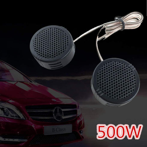 2pcs Car Tweeters, 500W High Efficiency Mini Dome Speakers for Car Audio System