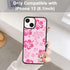 iPhone 13 Case - Pink Hibiscus Shockproof TPU, Cute Flower Design, 6.1 Inch, Protective Phone Case for Men, Girls,