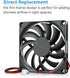 Gdstime DC 5V Brushless Cooling Fan, 80mm x 80mm x 10mm, 2PIN