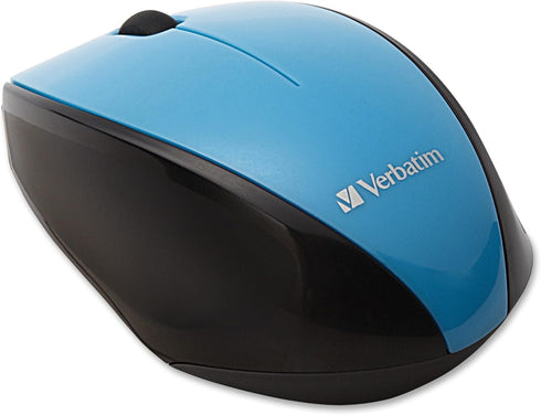 Verbatim Wireless Multi-Trac Mouse 2.4GHz with Nano Receiver - Ergonomic Portable Mouse for Mac and Windows - Blue