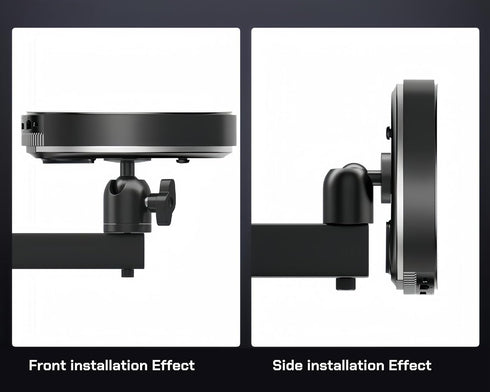 1/4" 360 (7.87" 1/4" Foldable Projector Wall Mount | White Heavy-Duty | Screw | Rotatable | Universal for Mini