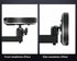 1/4" 360 (7.87" 1/4" Foldable Projector Wall Mount | White Heavy-Duty | Screw | Rotatable | Universal for Mini