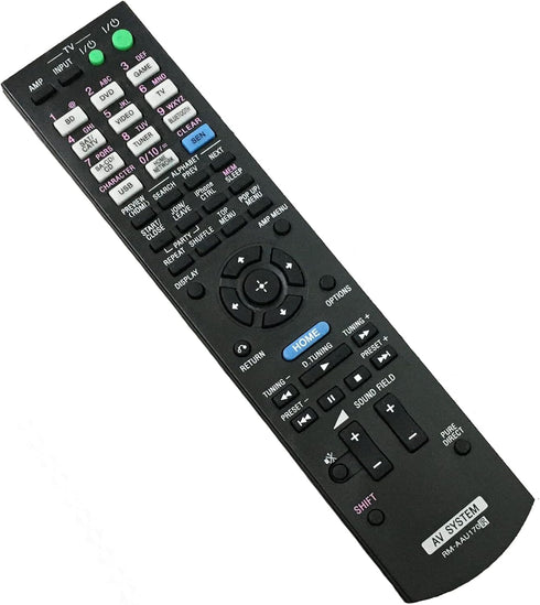 Compatible Remote Control for Sony STR-DN840, STR-DH740, RMAAU170, RMAAU168, 149205111, 149204911 AV Receiver