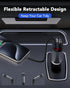 Retractable Car Charger, 4 in 1 Fast 66W Phone Charger with 2 Retractable Cables and USB Car Charger