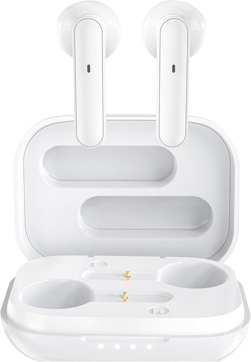 CBTek Wireless Bluetooth Earbuds, Seamless with Any iPhone and Android, Built-in Mic with