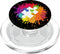 Autism Awareness Puzzle Piece Colorful Rainbow Splatter PopSockets MagSafe PopGrip for iPhone